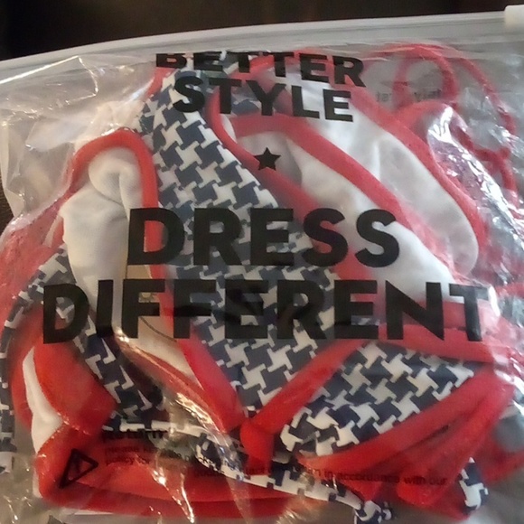 NIP - Better Style 2Pc Black, White & Red High Waist Bikini - Size XL - Picture 11 of 12